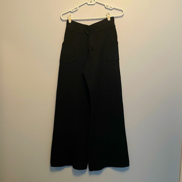 Baci Pants - Baci Wide Leg Loungewear Pants from Sundance Catalog Black Size Small